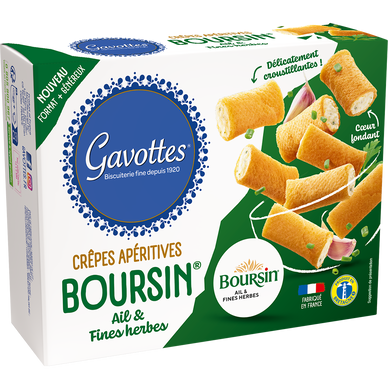 Gavottes Boursin Aperitif biscuit garlic and fine herbs 80g