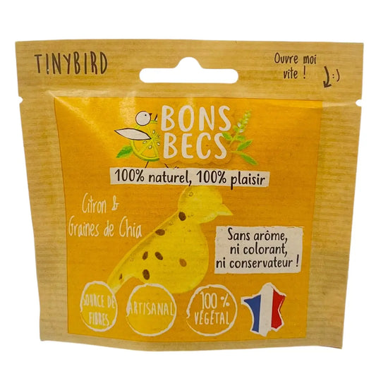 BONS BECS Candies lemon and chia seed 40g