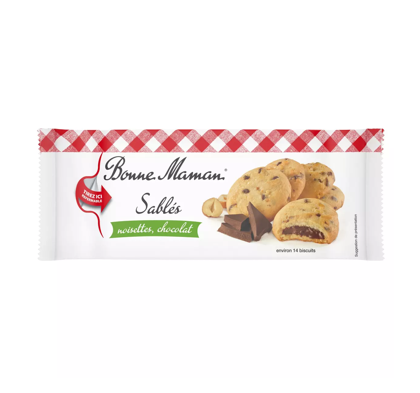 Bonne Maman Shortbread cookies with chocolate hazelnut filling 150g