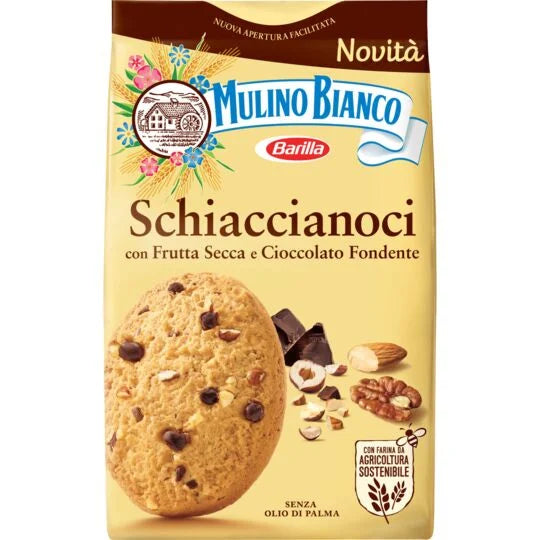 Schiaccianoci Shortbread with dried fruit sprinkles and dark chocolate 10.58 oz