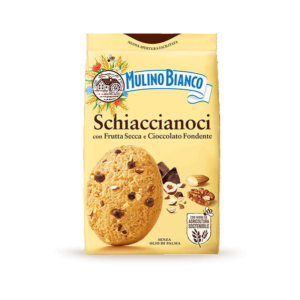 Schiaccianoci Shortbread with dried fruit sprinkles and dark chocolate 10.58 oz